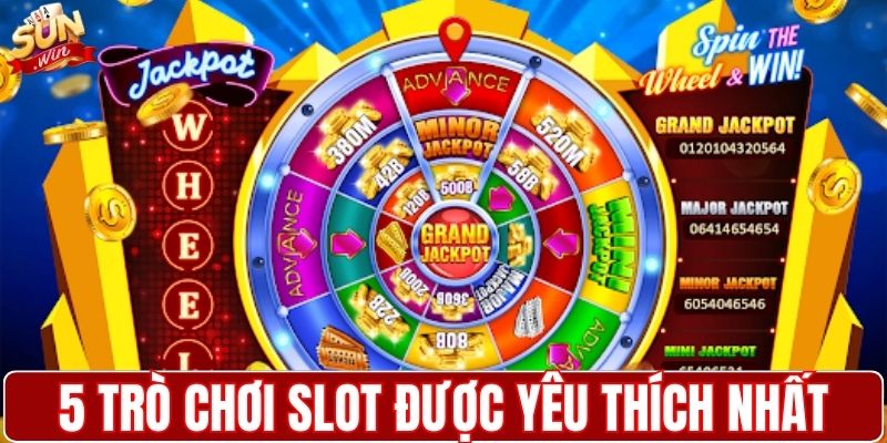Khám phá 5 trò chơi slot được yêu thích nhất 
